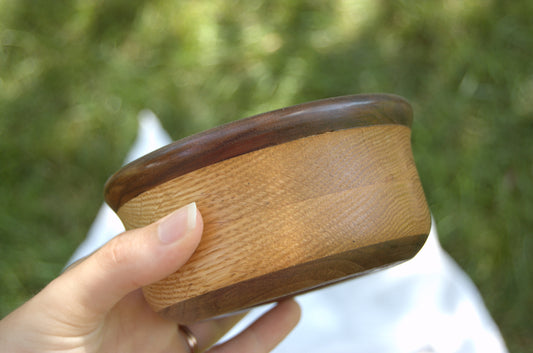 Walnut & Cherry Rimmed Bowl